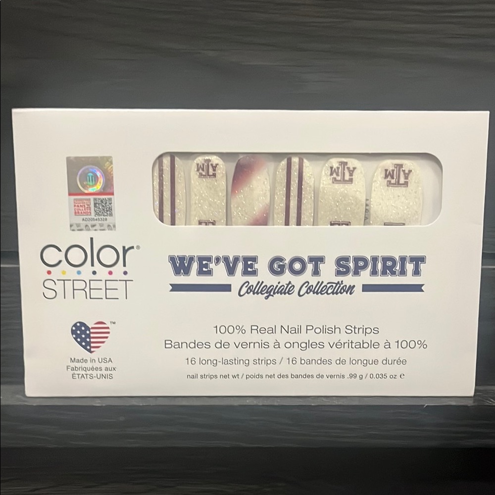 Color Street Nail Strips - Glittery White and Purple